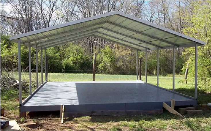 A Frame carports metal building